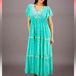 Advance Apparels Aqua Maxi Dress